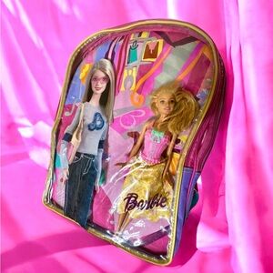 Vintage Barbie chic backpack pack-n-go